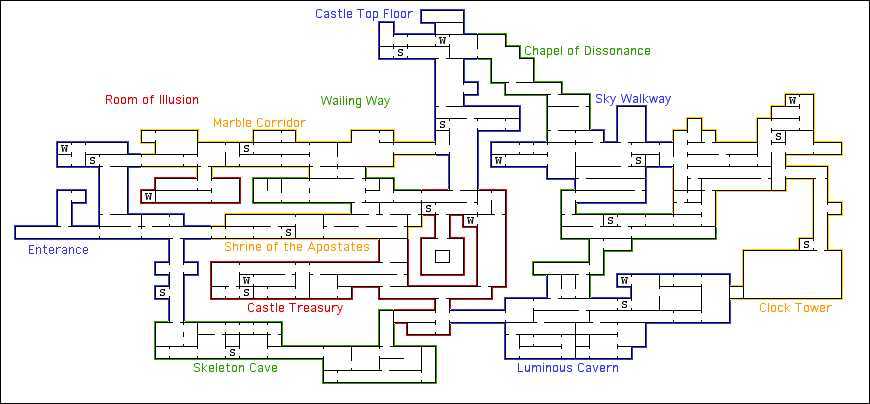 Castlevania: Harmony of Dissonance Map - Sent in by ErrRunAce.